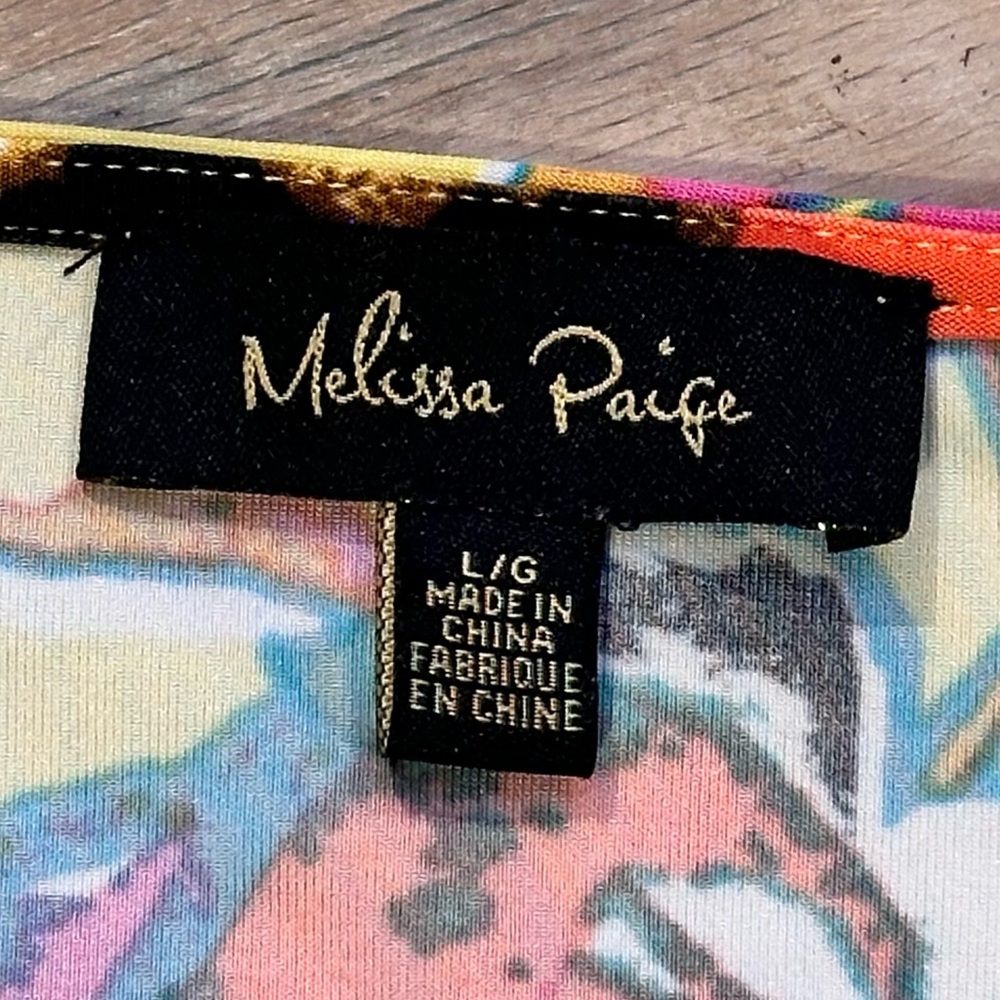Melissa Paige Colorful Print and Beaded Blouse - Picture 9 of 10